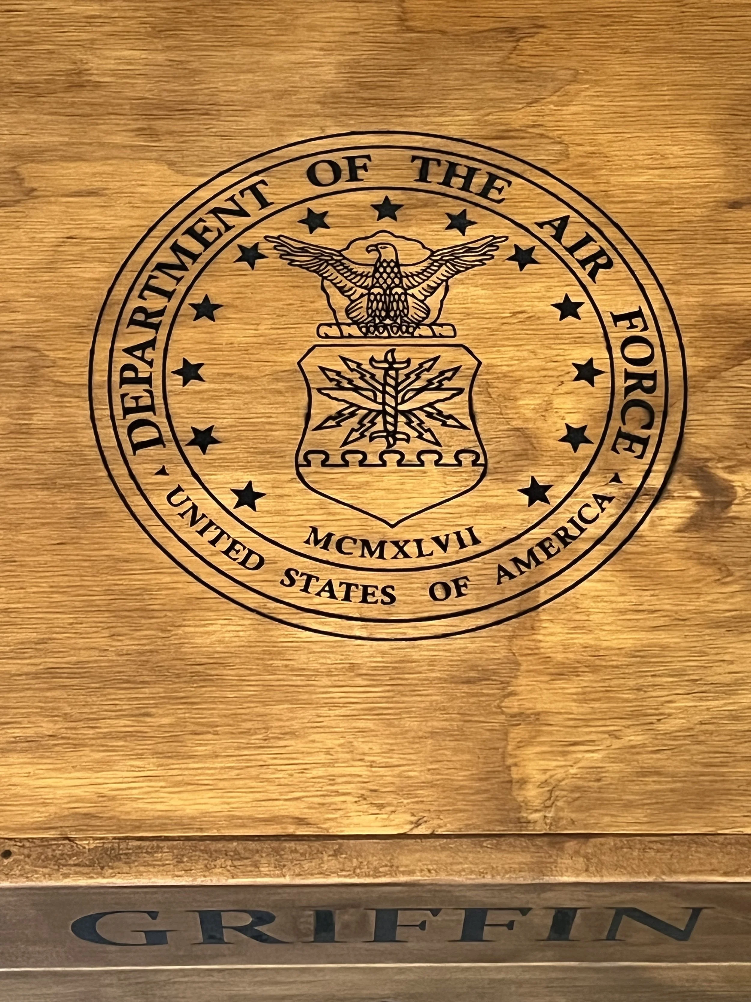 US Air Force (USAF) Senior NCO Shadow Box – Handcrafted Military